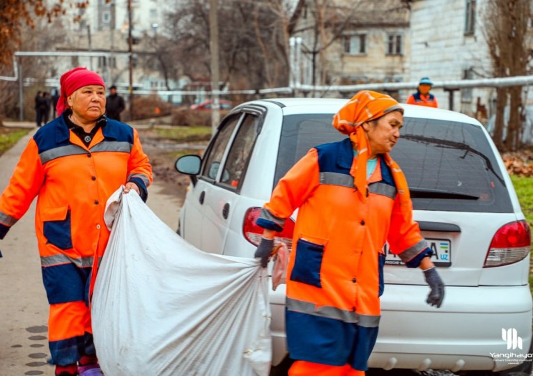 Янгиҳаётда ободонлаштириш ишлари давом етмоқда