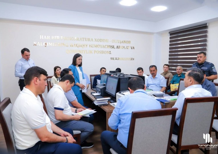 Сегодня под руководством ответственных лиц Администрации президента, хокима района, окружного прокурора и начальника районного ОВД ФМБ...