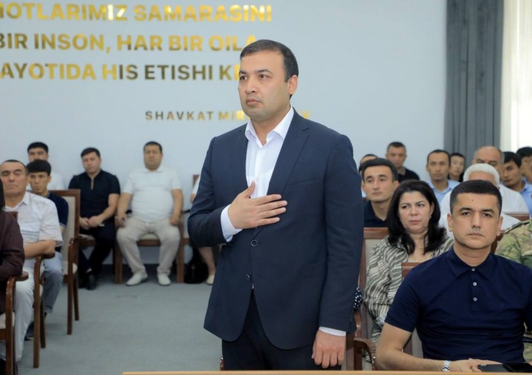 Бугун туман ҳокимлиги биносида...